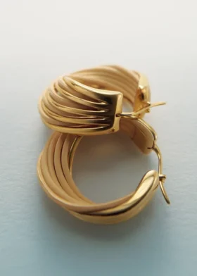 Brincos de argola Rozo Edição Rattan