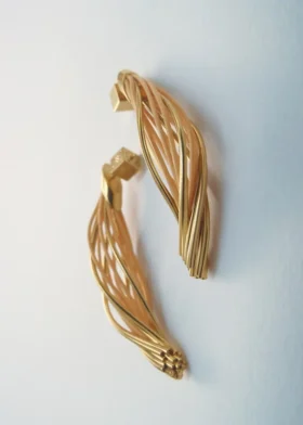 Brincos pendentes Rozo Edição Rattan