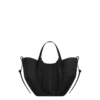 Cyme Mini Edition Preto Texturado com Costura em Ecru