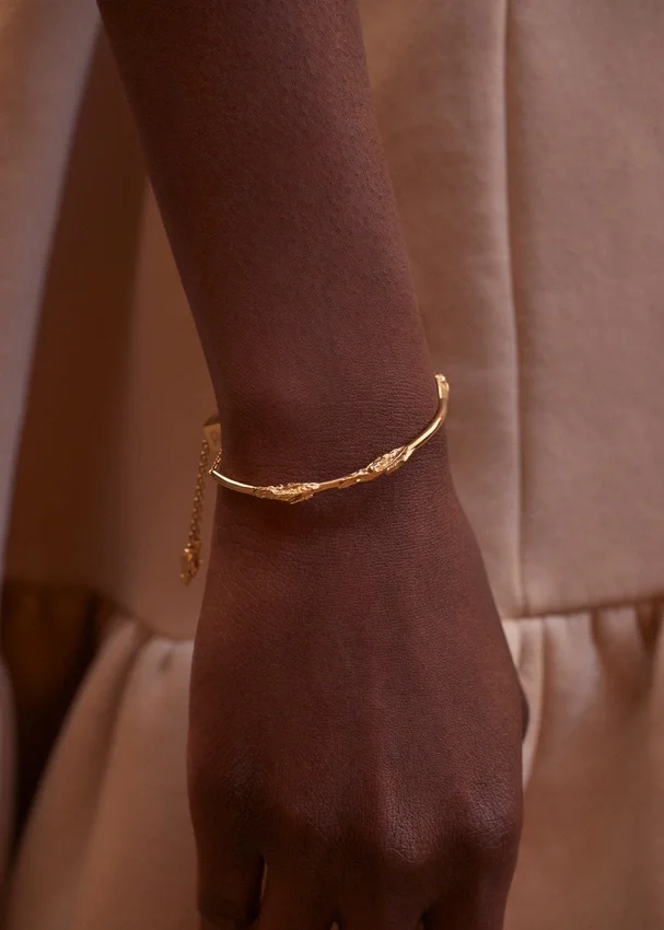 Eroz Bangle Edição banhada a ouro de 24 quilates
