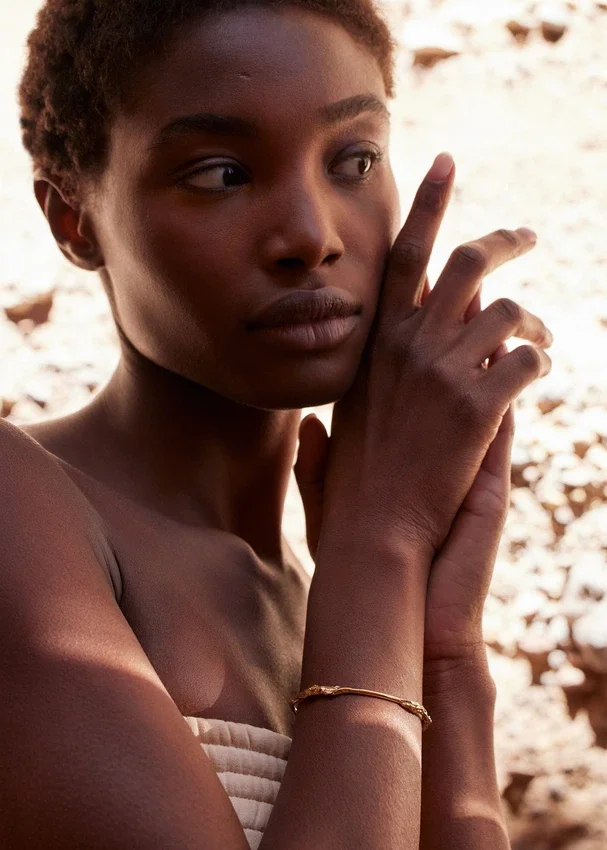 Eroz Bangle Edição banhada a ouro de 24 quilates