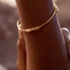 Eroz Bangle Edição banhada a ouro de 24 quilates