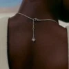Eroz Double Chain Edition em latão banhado a prata e ródio