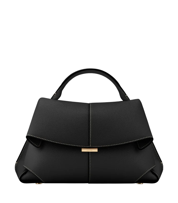 Mokki Edition Preto Texturado com Costura em Ecru