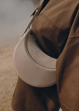Numéro Dix Edição em Nubuck de Crocodilo Taupe