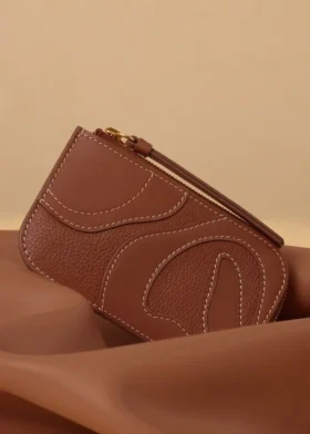 Porta-cartões Atla Edição Duo Cognac