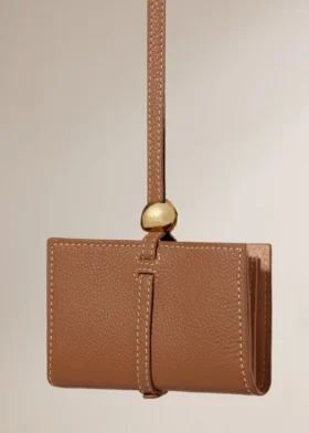 Porta-cartões Kayé Edição Textured Duo Camel