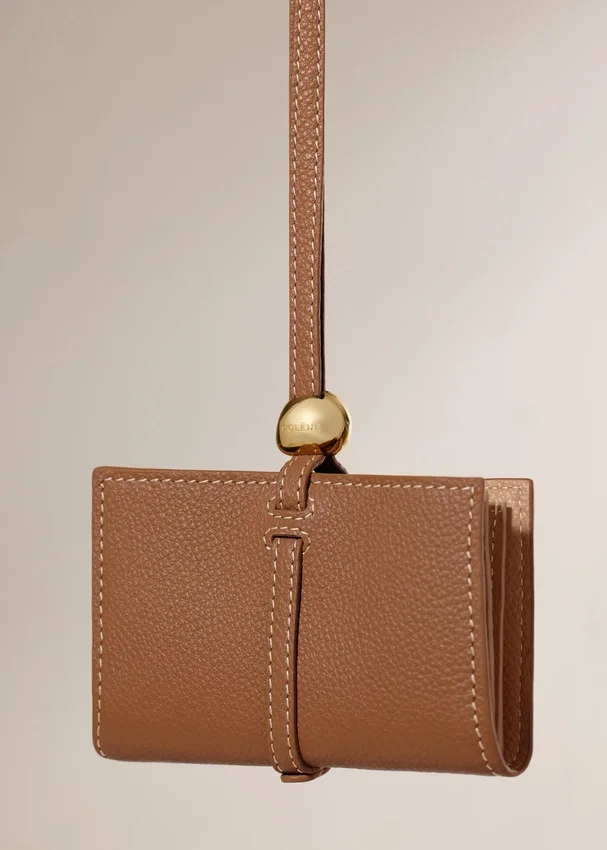 Porta-cartões Kayé Edição Textured Duo Camel
