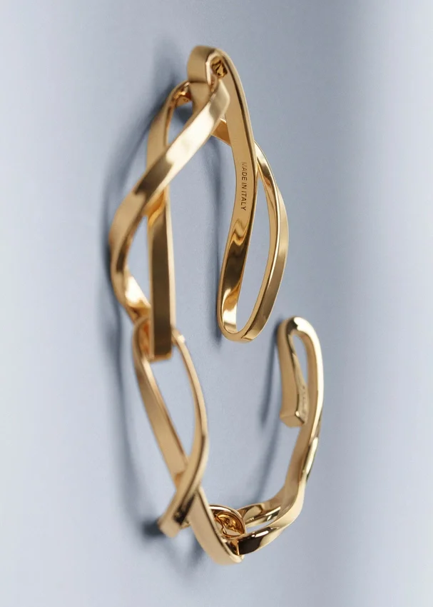 Pulseira de corrente Éole, edição com banho de ouro de um quilate