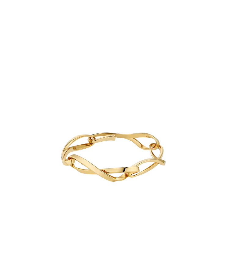 Pulseira de corrente Éole, edição com banho de ouro de um quilate