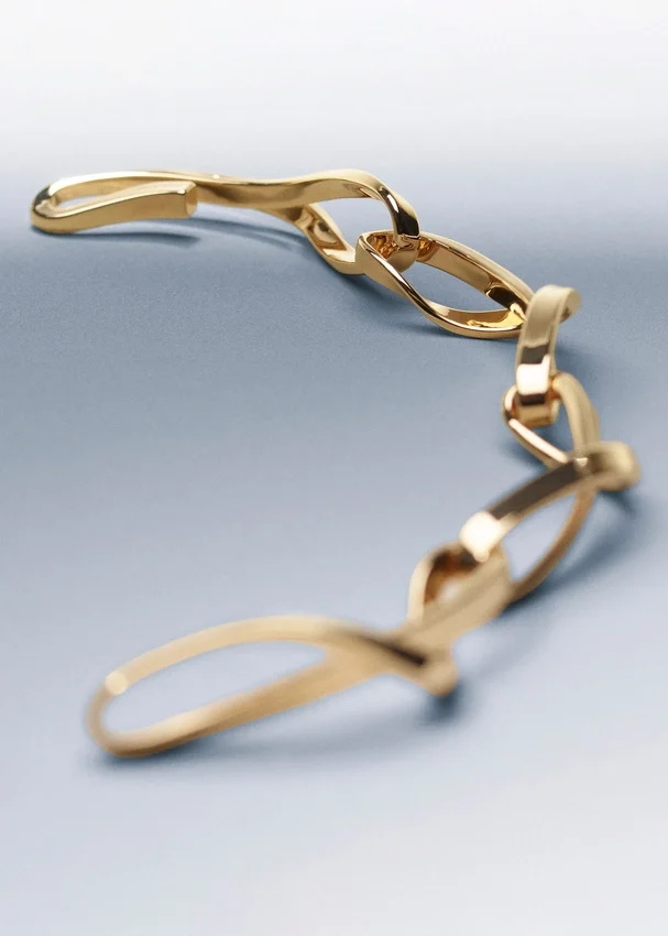 Pulseira de corrente Éole, edição com banho de ouro de um quilate