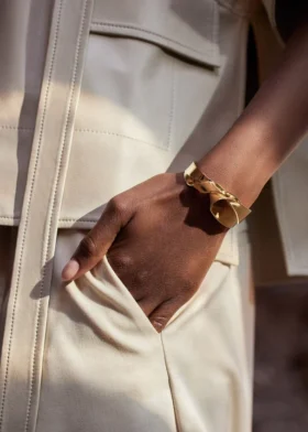 Pulseira Éole, edição banhada a ouro de 24 quilates