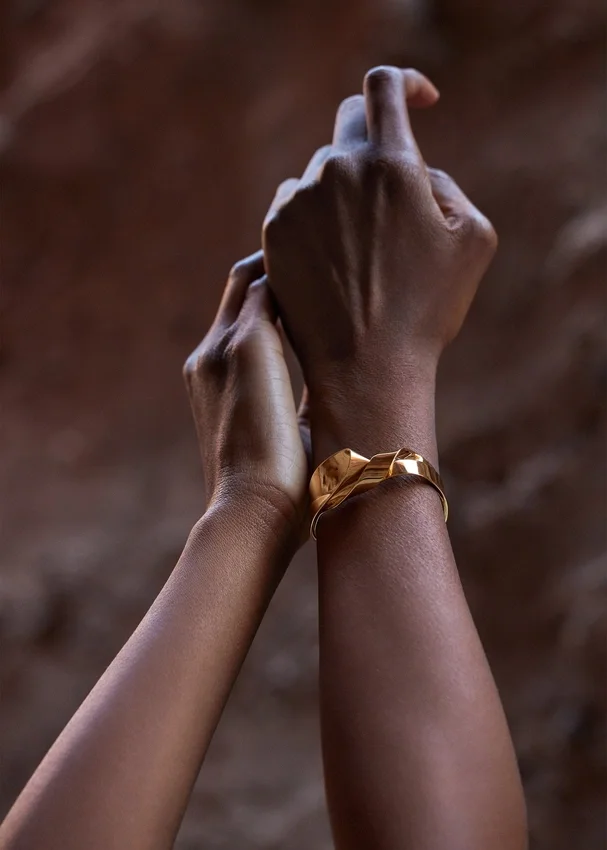 Pulseira Éole, edição banhada a ouro de 24 quilates