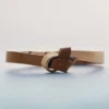 Pulseira Ormé Edition banhada a ouro com couro camel
